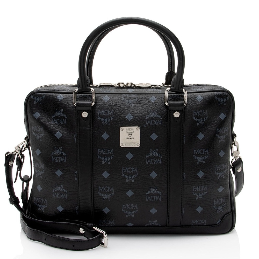 💎RARE💎Authentic MCM ‘Visetos’ Laptop Bag/Briefcase